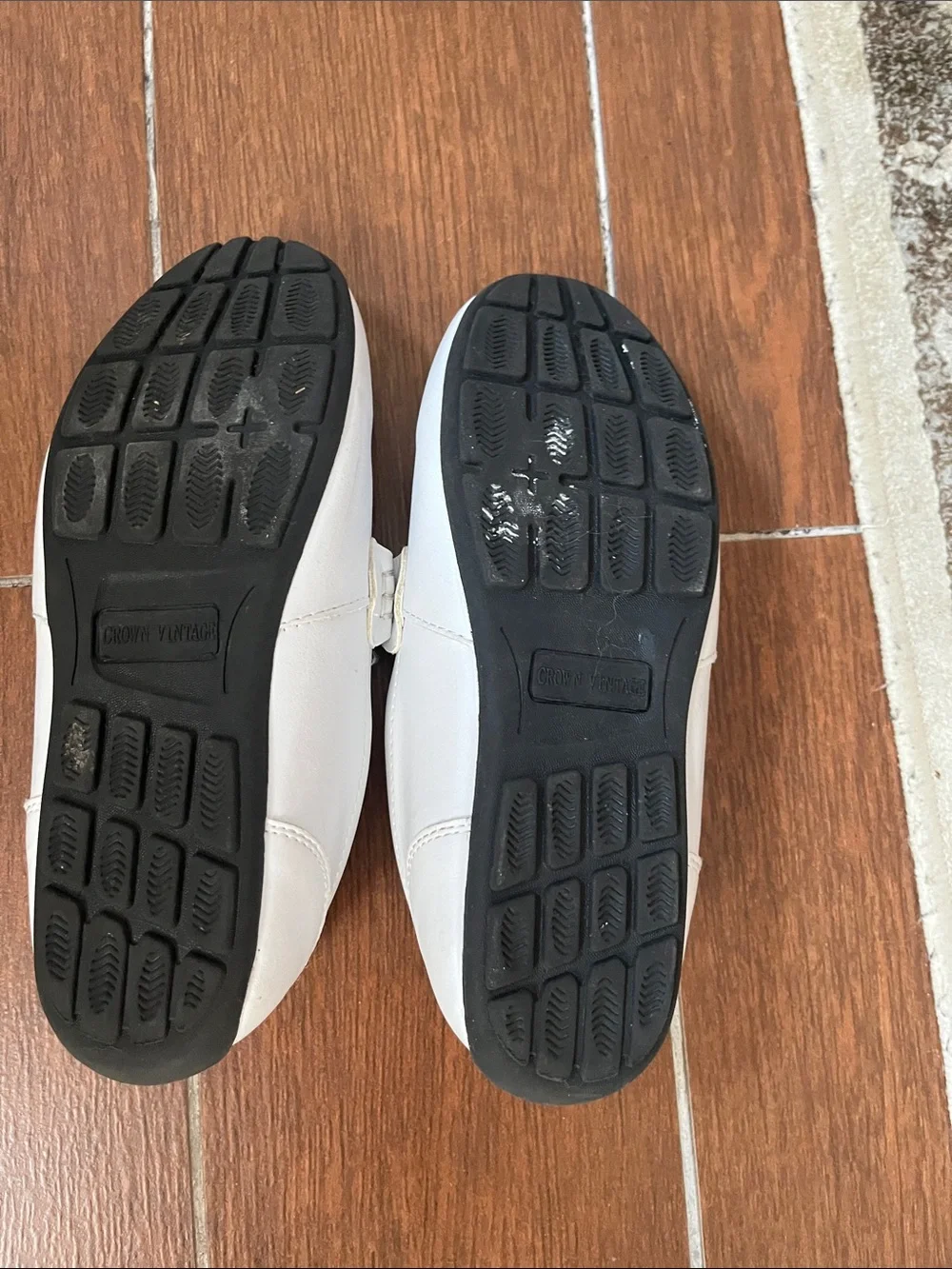 Men's White Perforated Slip-On Loafers